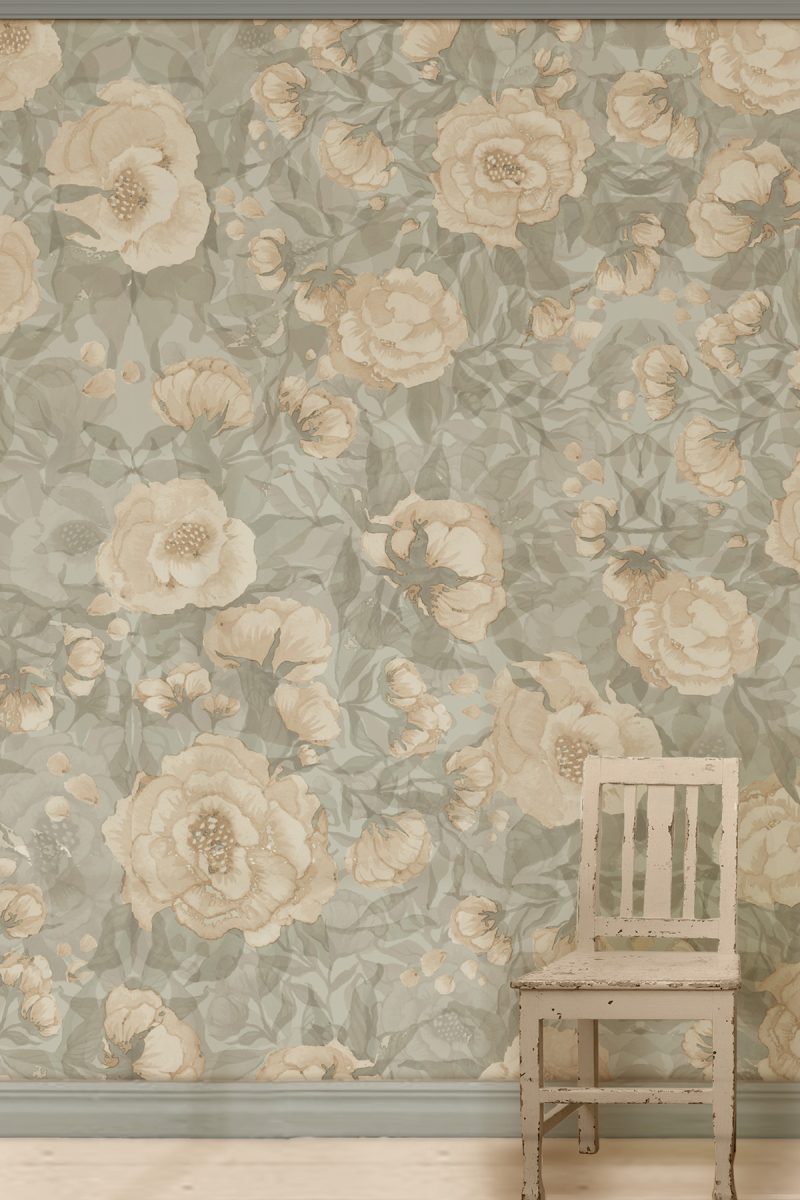 Floral_wallpaper_tender_green